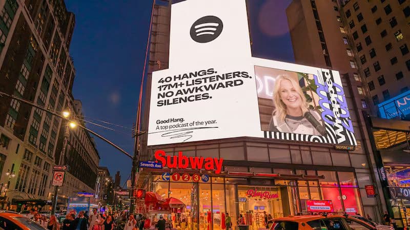 Times Square billboard activation